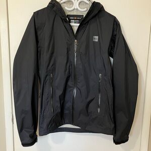 NWOT MEC Men's Black Hooded Rain Jacket